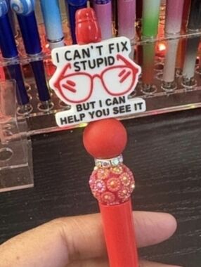 Set of Three Red Pens